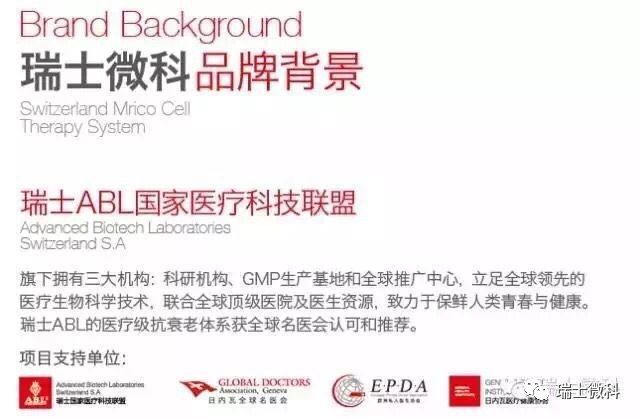 瑞士微科品牌背景